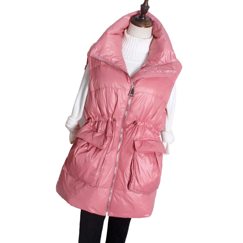 Schinteon Women White Duck Down Vest Casual Loose Winter Warm Waistcoat Gilet with Adjustable Belt Waterproof
Schinteon Women White Duck Down Vest Casual Loose Winter Warm Waistcoat Gilet with Adjustable Belt Waterproof
