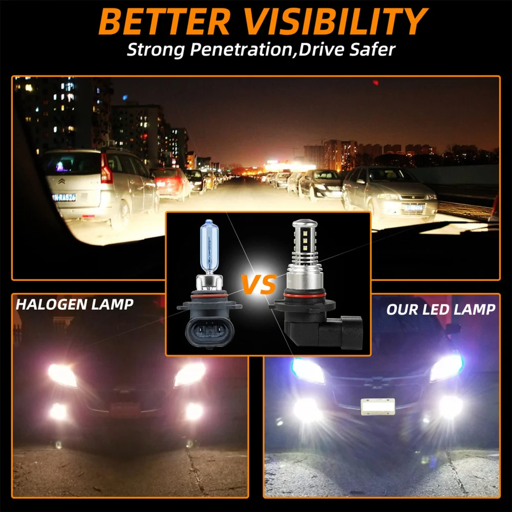 9005 Led Fog Light Car Lights 70W 12000LM Semaphore Auto Haedlight 2PCS Waterproof IP67 5500K Warm White 30W 12V/24V LED Bulb
9005 Led Fog Light Car Lights 70W 12000LM Semaphore Auto Haedlight 2PCS Waterproof IP67 5500K Warm White 30W 12V/24V LED Bulb