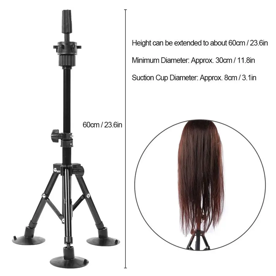 Hair Ties Wig Head Stand Mannequin Tripod Hairdressing False Head Mold Stand Bracket Black Hair Bun Maker
Hair Ties Wig Head Stand Mannequin Tripod Hairdressing False Head Mold Stand Bracket Black Hair Bun Maker
