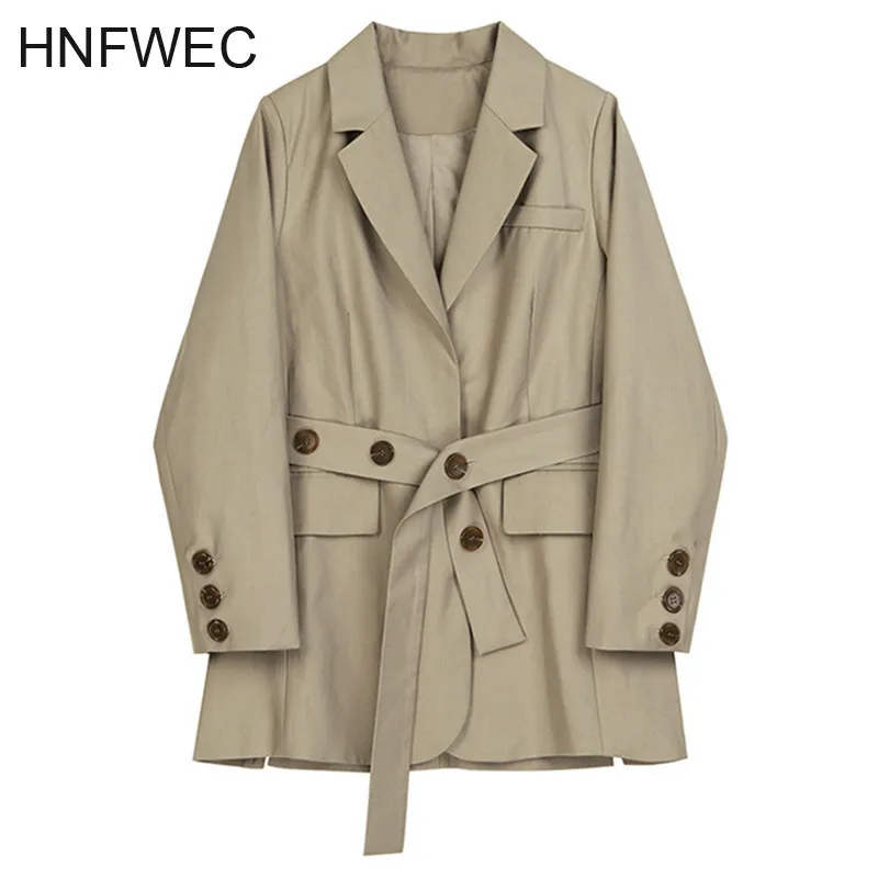 Women Khaki Waist Bandage Temperament Blazer New Lapel Long Sleeve Loose Fit Jacket Fashion Spring Autumn 2020 V544
Women Khaki Waist Bandage Temperament Blazer New Lapel Long Sleeve Loose Fit Jacket Fashion Spring Autumn 2020 V544