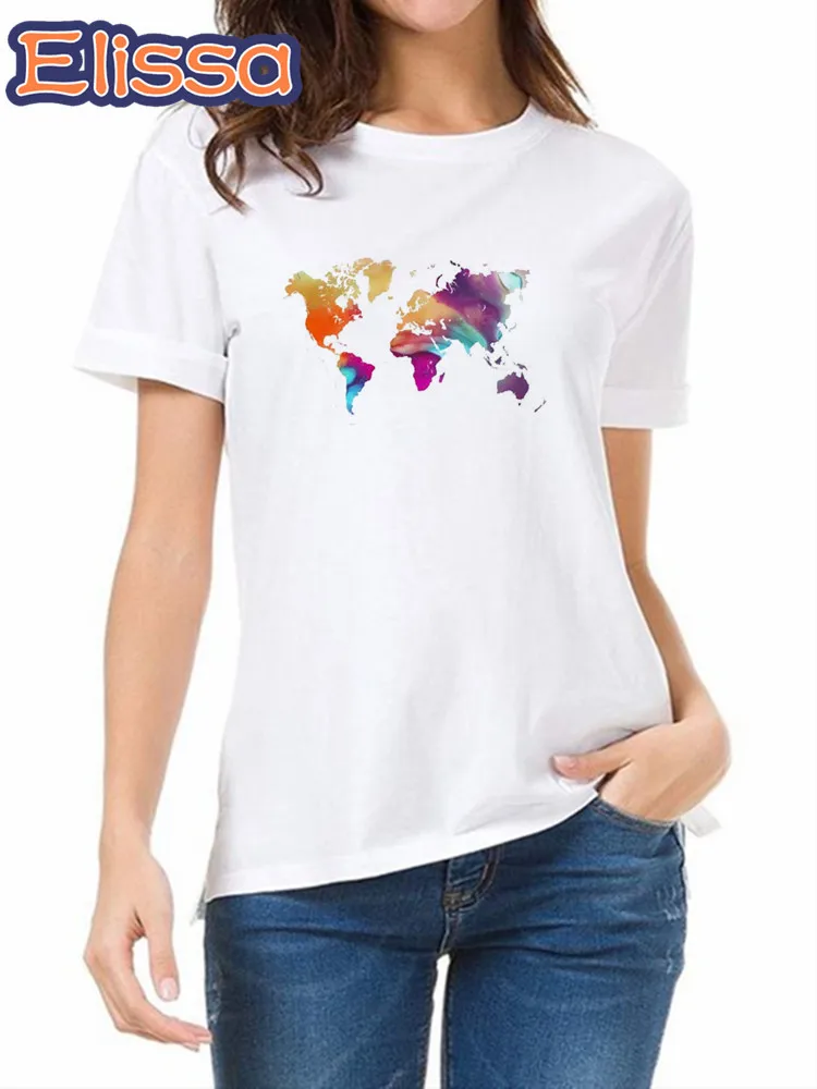 Map of the world colored Ulzzang Grunge Graphic Women T Shirt 90s Harajuku Casual Top Female Tshirt Summer Cartoon Ladies Tees
Map of the world colored Ulzzang Grunge Graphic Women T Shirt 90s Harajuku Casual Top Female Tshirt Summer Cartoon Ladies Tees
