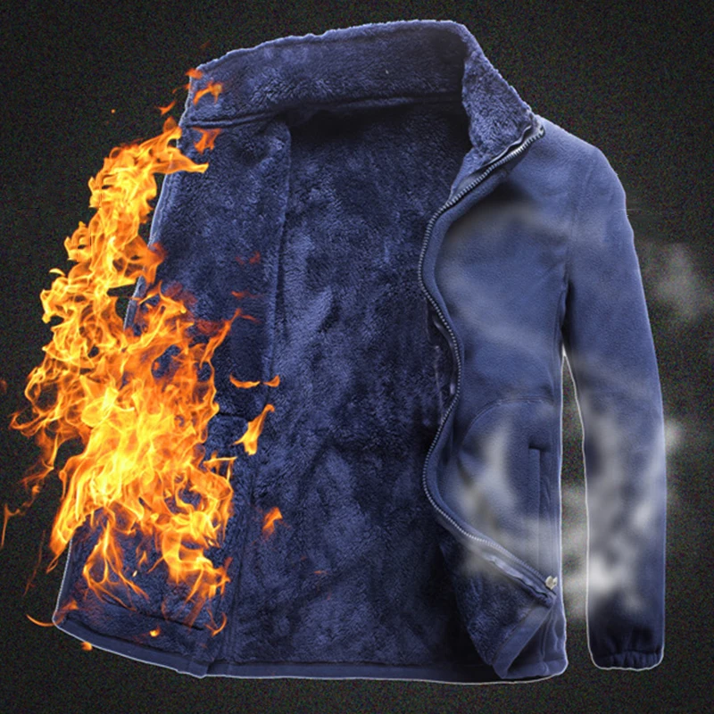 Large Size Men Outdoor Winter Fleece Jacket Thicken Thermal Stand Collar Windproof Coats Climbing Camping Skiing Sports Jackets
Large Size Men Outdoor Winter Fleece Jacket Thicken Thermal Stand Collar Windproof Coats Climbing Camping Skiing Sports Jackets