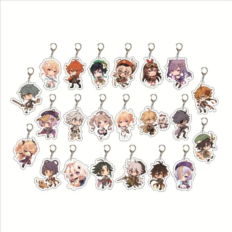 New Fashion Anime Genshin Impact Zhongli Diluc Venti Paimon Keychain Base Acrylic Stands Keyring Gift For Friends
New Fashion Anime Genshin Impact Zhongli Diluc Venti Paimon Keychain Base Acrylic Stands Keyring Gift For Friends