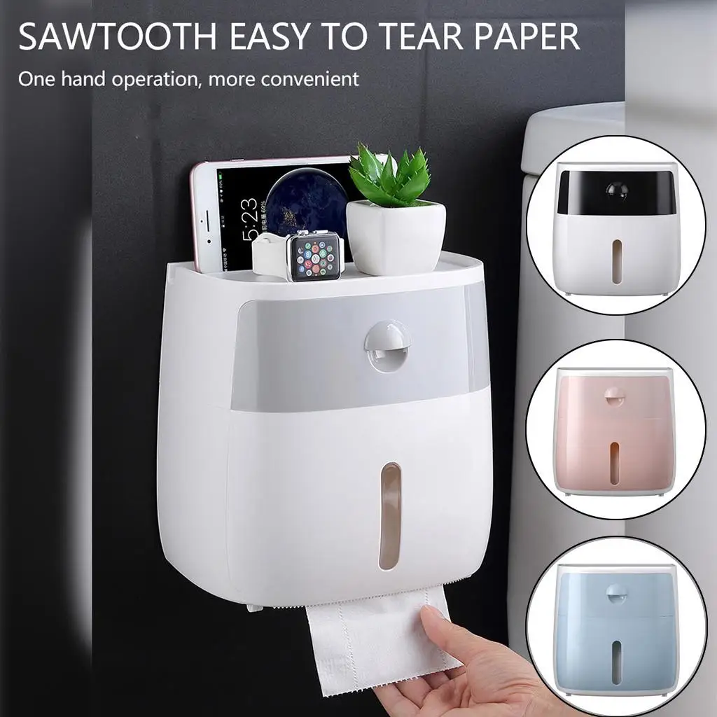 Waterproof Toilet Paper Holder Wall Mount Paper Holder for Toilet Shelf Box Tray Roll Storage Box Organizer WC Roll Paper Holder
Waterproof Toilet Paper Holder Wall Mount Paper Holder for Toilet Shelf Box Tray Roll Storage Box Organizer WC Roll Paper Holder