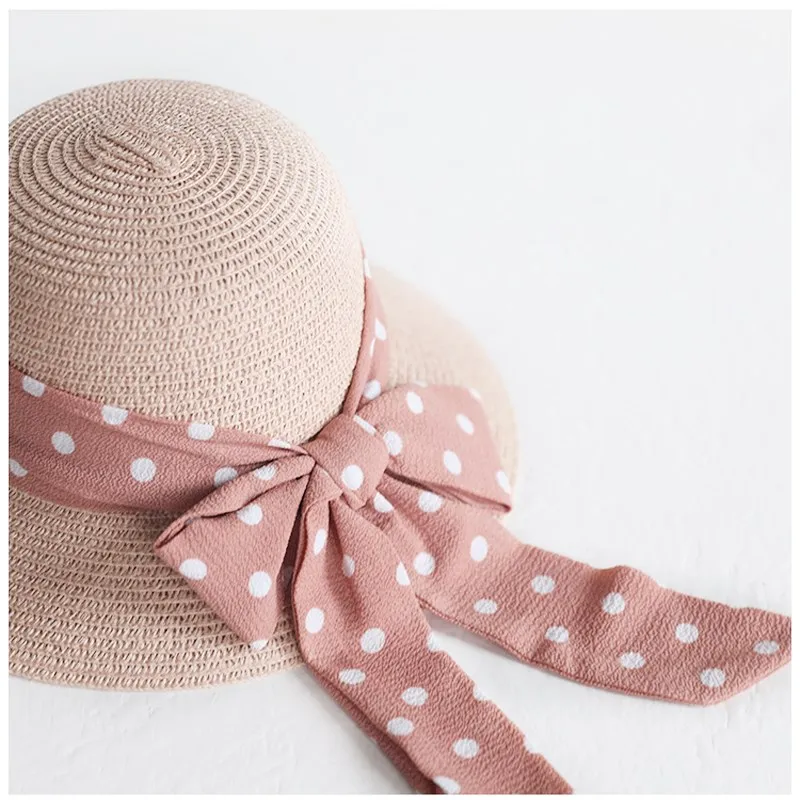 Fashion Children's Sunhats Hand Made Straw Hat Baby Ribbon Bow-knot Wide Brim Beach Hat Casual Summer Shade Anti UV Girls Cap
Fashion Children's Sunhats Hand Made Straw Hat Baby Ribbon Bow-knot Wide Brim Beach Hat Casual Summer Shade Anti UV Girls Cap