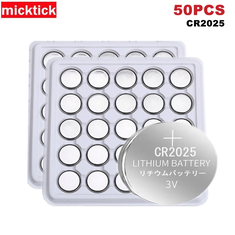 50pcs/Lot CR2025 3V Cell Coin Button Battery lithium Li-ion ECR2025 DL2025 BR2025 KL2025 L2025 Watches,clocks toys Weight Scale
50pcs/Lot CR2025 3V Cell Coin Button Battery lithium Li-ion ECR2025 DL2025 BR2025 KL2025 L2025 Watches,clocks toys Weight Scale
