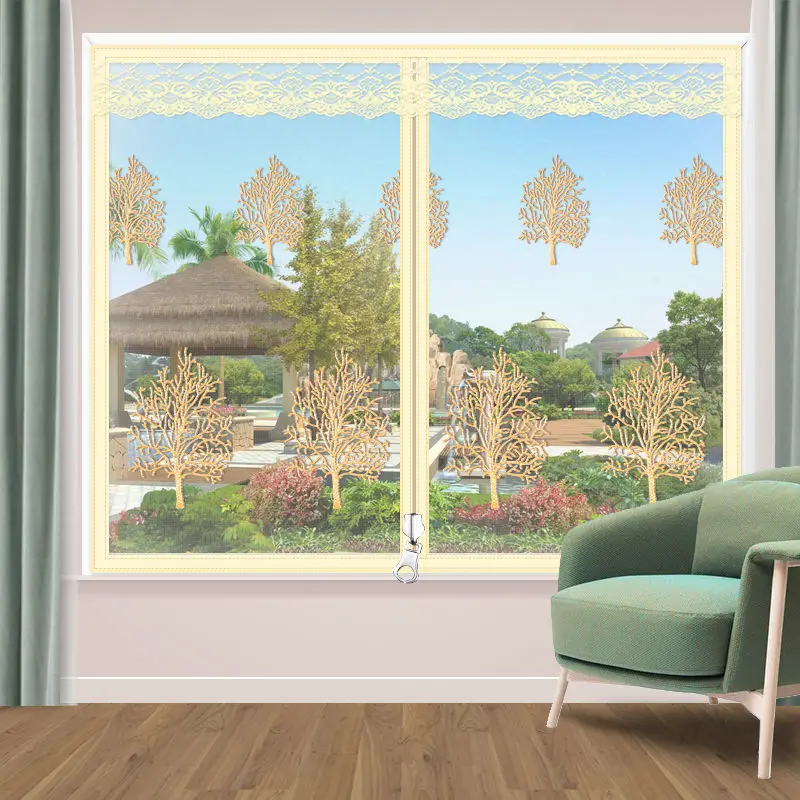 Summer mosquito screens Net self-adhesive window screen door curtain Velcro removable household decorative curtain
Summer mosquito screens Net self-adhesive window screen door curtain Velcro removable household decorative curtain