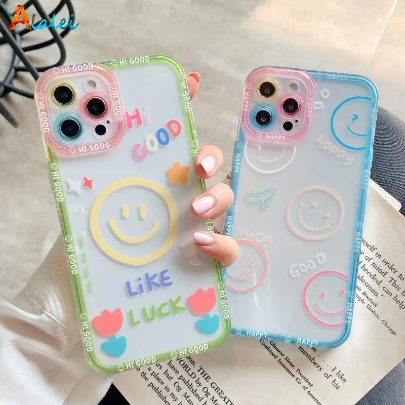 Transparent Smiley Phone Case For iPhone 13 12 11 Pro Max Se 2020 7 8 Plus X Xs Max Xr Lens Protection Anti-Drop Phone Cove
Transparent Smiley Phone Case For iPhone 13 12 11 Pro Max Se 2020 7 8 Plus X Xs Max Xr Lens Protection Anti-Drop Phone Cove