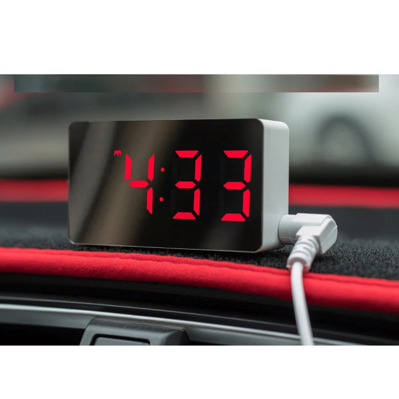 LED Multifunctional Mirror Clock Digital Alarm Snooze Display Time Night LCD Light Table Desktop USB 5v/No Battery Home Decor
LED Multifunctional Mirror Clock Digital Alarm Snooze Display Time Night LCD Light Table Desktop USB 5v/No Battery Home Decor