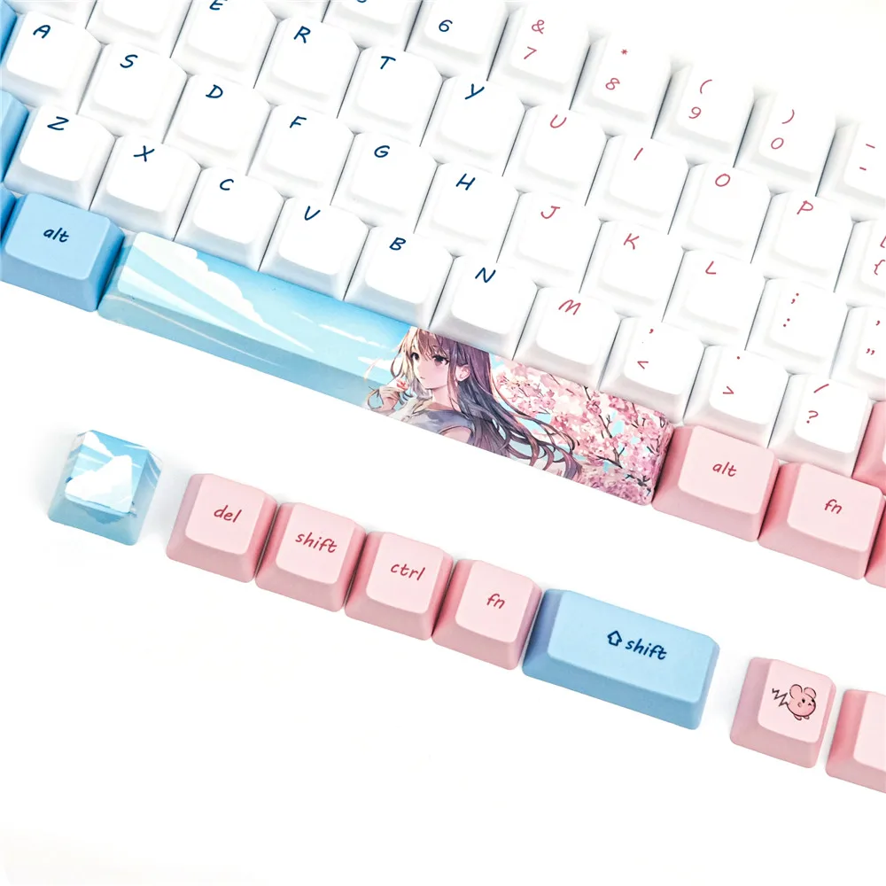 Custom 60% PBT Keycaps Set OEM Profile for MX Mechanical Gaming Keyboard ANSI GH60 RK61/ALT61/Annie/poker GK61 64 
Custom 60% PBT Keycaps Set OEM Profile for MX Mechanical Gaming Keyboard ANSI GH60 RK61/ALT61/Annie/poker GK61 64