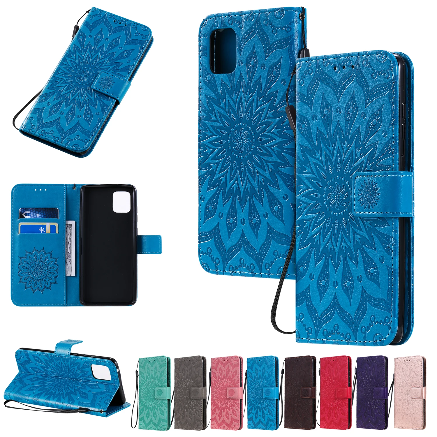For Samsung Galaxy S20 S10 A20E A01 A20 A30 A51 A71 A40 A50 A70 3D Embossing Sunflower Flip Wallet PU Leather Case Stand Cover
For Samsung Galaxy S20 S10 A20E A01 A20 A30 A51 A71 A40 A50 A70 3D Embossing Sunflower Flip Wallet PU Leather Case Stand Cover