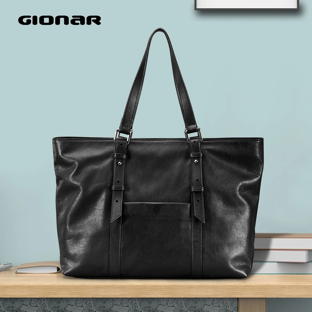 GIONAR Genuine Leather Travel Tote Bag for Women 2020 Vintage Luxury Black Handcrafted Handbags Large Daily Shoulder Bag
GIONAR Genuine Leather Travel Tote Bag for Women 2020 Vintage Luxury Black Handcrafted Handbags Large Daily Shoulder Bag
