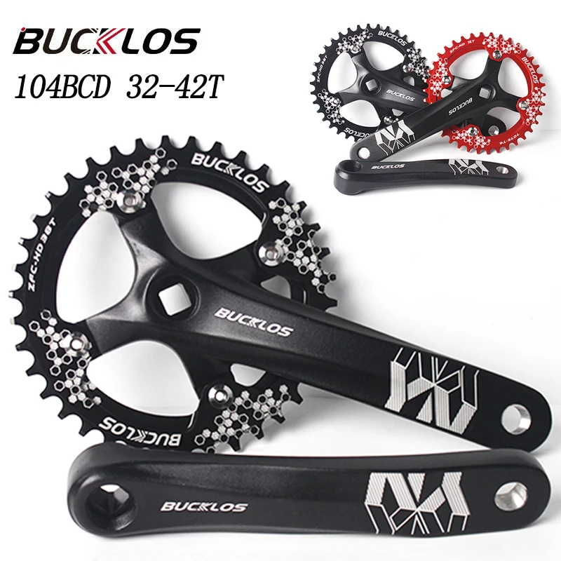 BUCKLOS 104 BCD Chainring Mountain Bike Crankset Round Oval Chainwheel 170mm Crank 32T 34T 36T 38T 40T 42T Chain Ring MTB Part
BUCKLOS 104 BCD Chainring Mountain Bike Crankset Round Oval Chainwheel 170mm Crank 32T 34T 36T 38T 40T 42T Chain Ring MTB Part