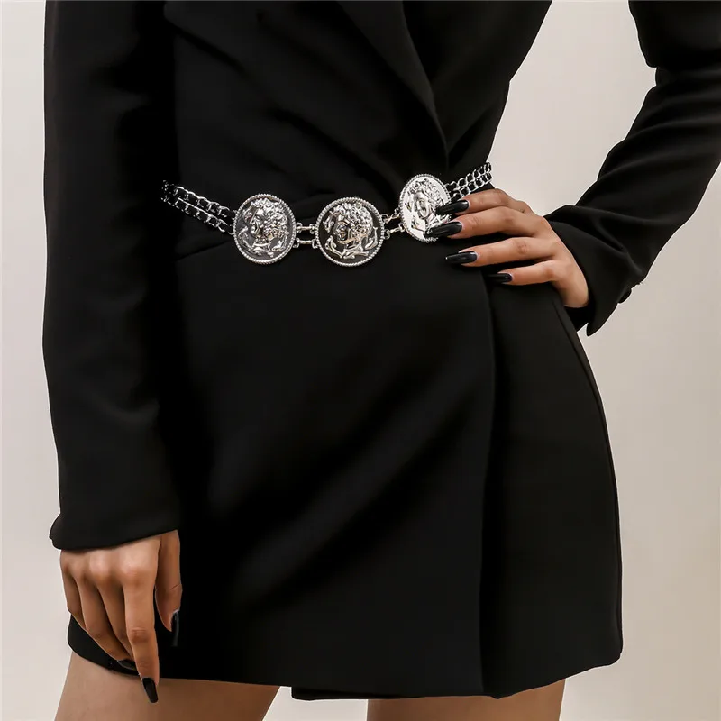 Retro Flannel Chain Tassel Body Chain Exaggerated Round Alloy Embossed Portrait Waist Chain
Retro Flannel Chain Tassel Body Chain Exaggerated Round Alloy Embossed Portrait Waist Chain