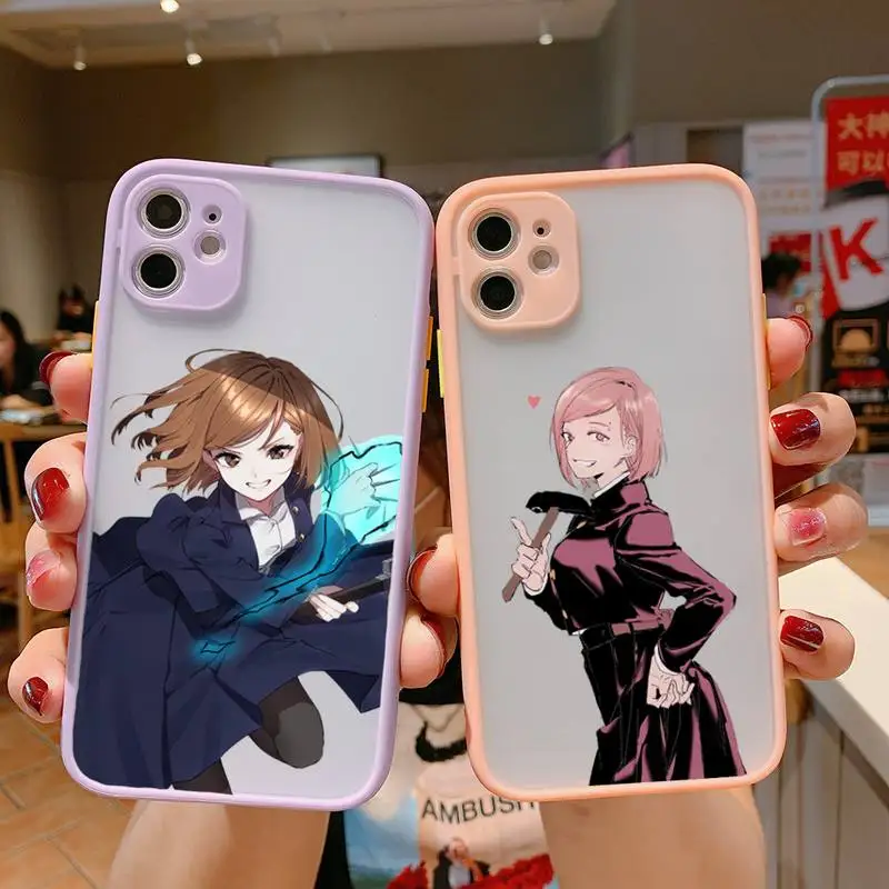 Jujutsu Kaisen Kugisaki Nobara Phone Case matte transparent For iphone 7 8 11 12 13 plus mini x xs xr pro max cover
Jujutsu Kaisen Kugisaki Nobara Phone Case matte transparent For iphone 7 8 11 12 13 plus mini x xs xr pro max cover