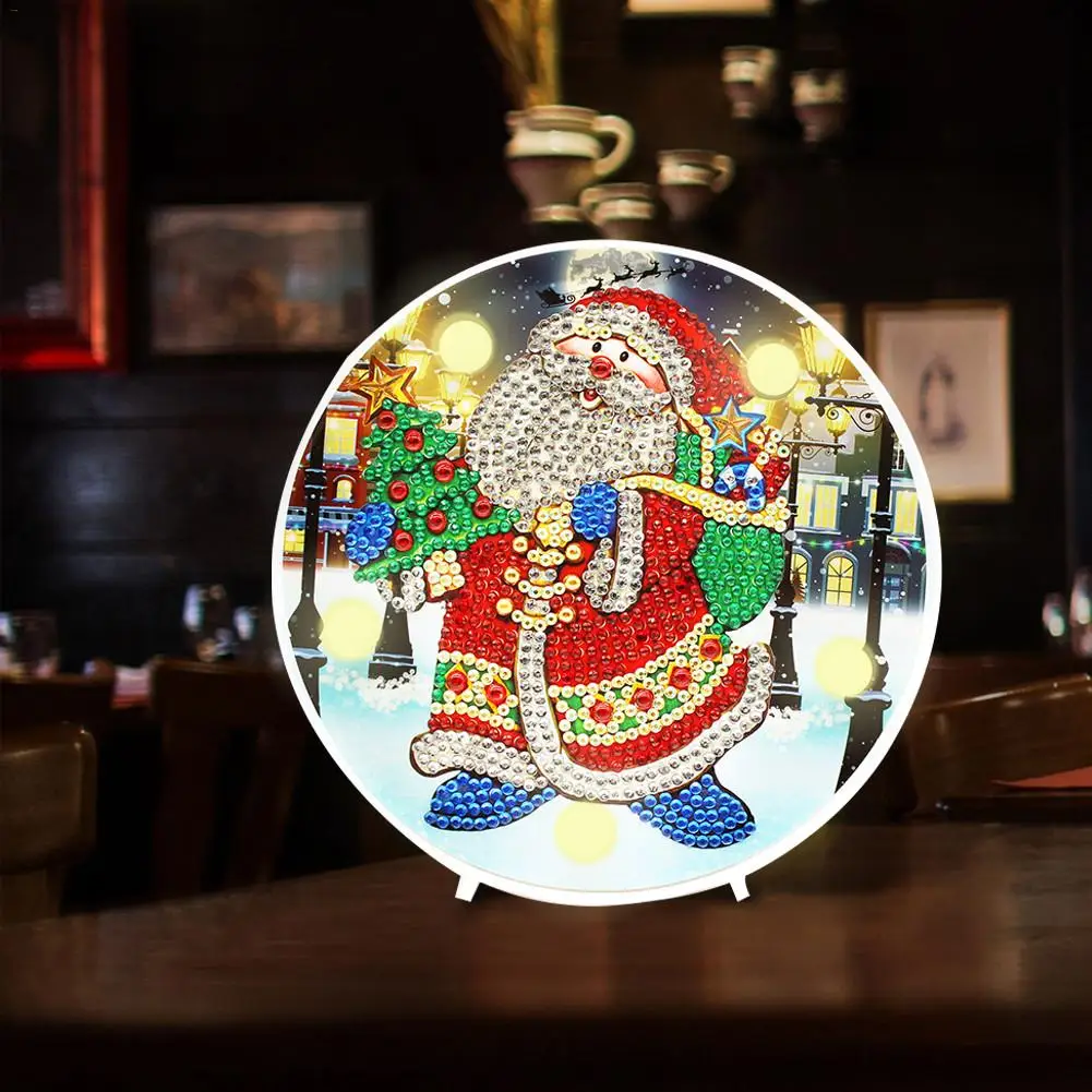 LED Desk Decoration Light DIY Diamond Painting Night Light Christmas Gift Holiday Decorative Lights Home Bedroom Night Lamp
LED Desk Decoration Light DIY Diamond Painting Night Light Christmas Gift Holiday Decorative Lights Home Bedroom Night Lamp
