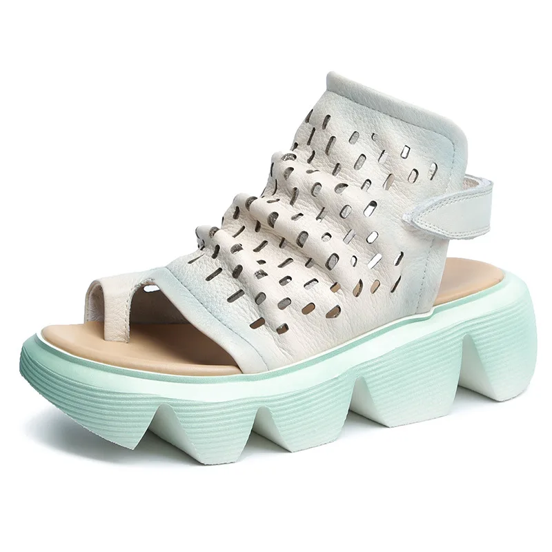 ICCLEK women's sandals summer 2021 new hollow leather fish mouth sandals women's mid-heel platform platform Roman shoes
ICCLEK women's sandals summer 2021 new hollow leather fish mouth sandals women's mid-heel platform platform Roman shoes