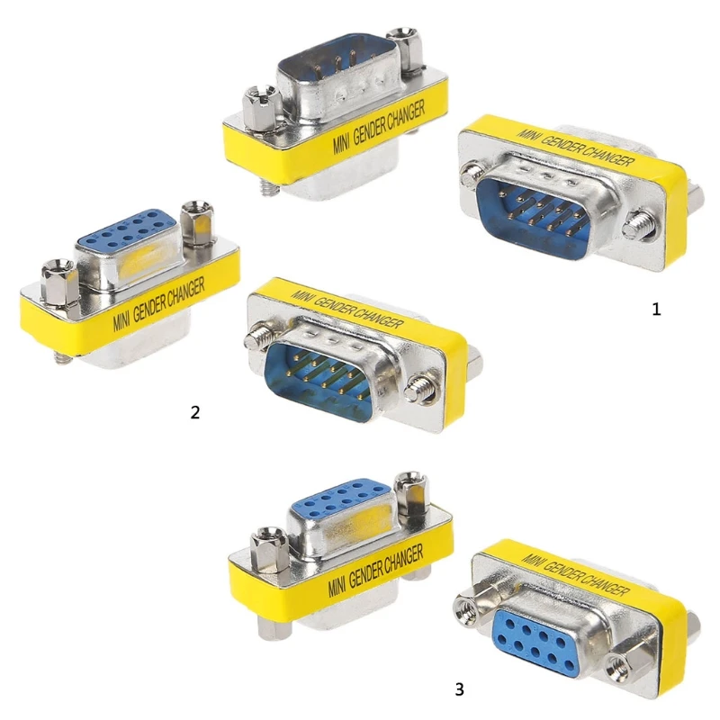 High Quality 2Pcs DB9 MINI Gender Changer Adapter 9Pin RS232 Com D-Sub VGA Plug Connect
High Quality 2Pcs DB9 MINI Gender Changer Adapter 9Pin RS232 Com D-Sub VGA Plug Connect