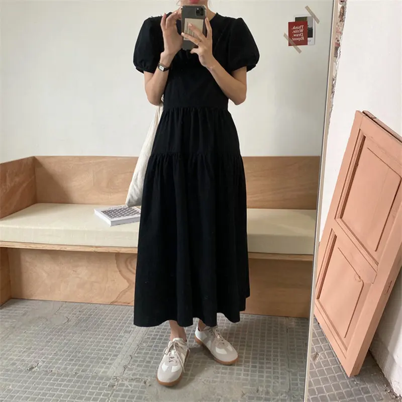 2021 Chic Bow All Match Short Sleeves Summer Gentle A-Line Vintage Hot Waist-Controlled Hot Long Dresses Vestidos
2021 Chic Bow All Match Short Sleeves Summer Gentle A-Line Vintage Hot Waist-Controlled Hot Long Dresses Vestidos