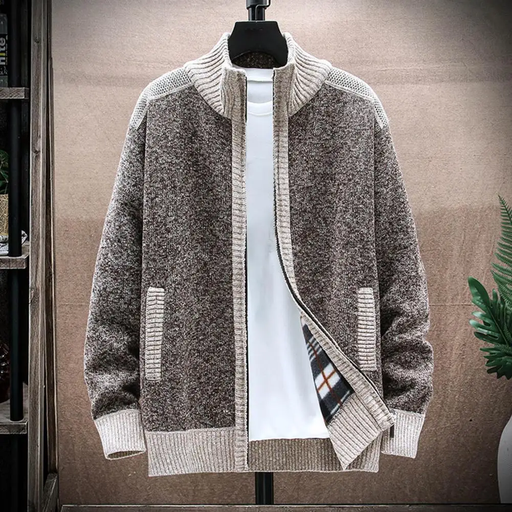 Men Coat Long Sleeve Casual Stand Collar Patchwork Long Sleeve Fabulous Warm Coat Male Jacket Autumn Winter Streetwear
Men Coat Long Sleeve Casual Stand Collar Patchwork Long Sleeve Fabulous Warm Coat Male Jacket Autumn Winter Streetwear