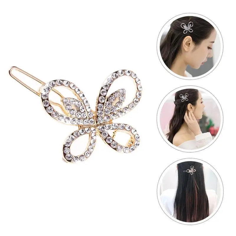 2pcs Hair Clips Rhinestone Elegant Butterfly Shaped Hairpins Bobby Pin Barrettes for Girls
2pcs Hair Clips Rhinestone Elegant Butterfly Shaped Hairpins Bobby Pin Barrettes for Girls