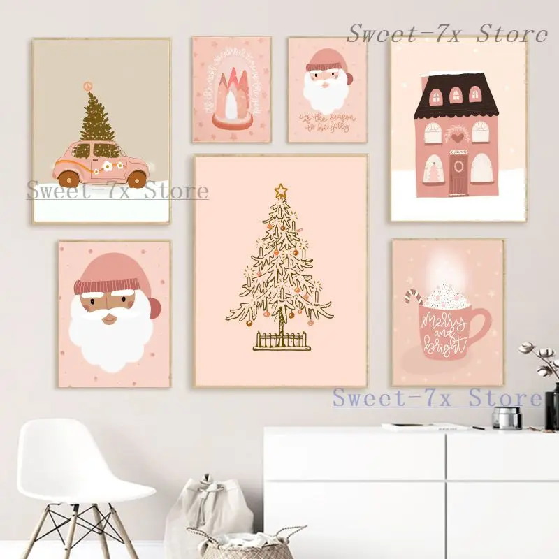 Cartoon Christmas Tree Santa Claus Canvas Painting Art Nordic Posters and Prints Wall Pictures for Living Room Decor Frameless
Cartoon Christmas Tree Santa Claus Canvas Painting Art Nordic Posters and Prints Wall Pictures for Living Room Decor Frameless