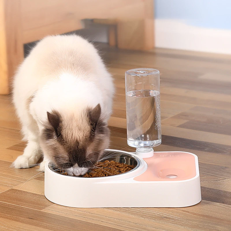 2 in 1 Dog Feeder Bowl With Dog Water Bottle Cat Automatic Drinking Bowl Cat Food Bowl Pet Stainless Steel Bowls Pet Supplies
2 in 1 Dog Feeder Bowl With Dog Water Bottle Cat Automatic Drinking Bowl Cat Food Bowl Pet Stainless Steel Bowls Pet Supplies
