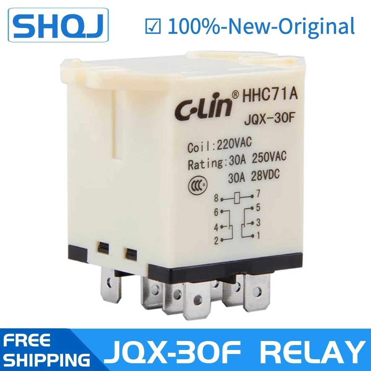 HHC71A JQX-30F 24VDC 220VAC 12VDC 110VAC 2CO 30A реле мощности 100%-новинка-оригинал
HHC71A JQX-30F 24VDC 220VAC 12VDC 110VAC 2CO 30A реле мощности 100%-новинка-оригинал