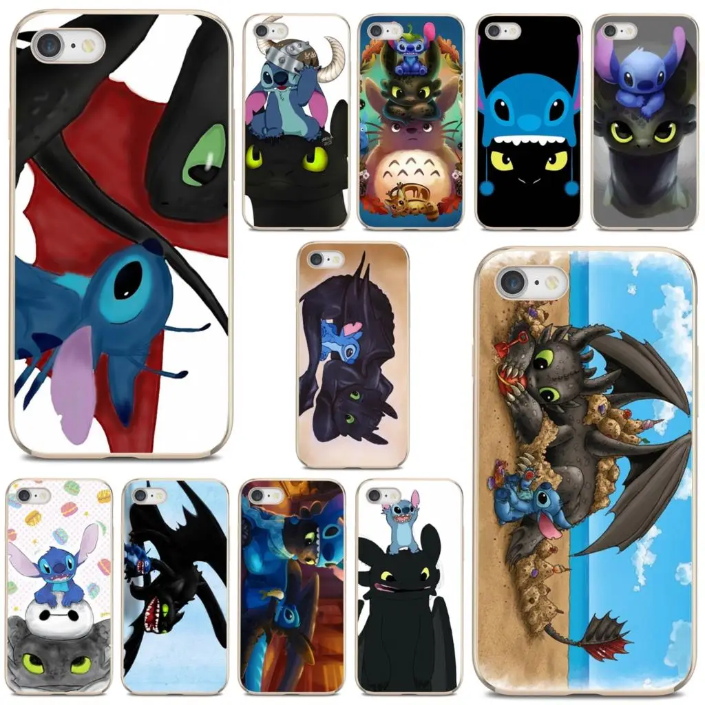 Для Huawei Mate 20 30 40 7 8 9 10 Lite Pro P Smart 2018 2019 Plus G7 G8 мягкие чехлы из ТПУ с принтом Dragon D And Stitch