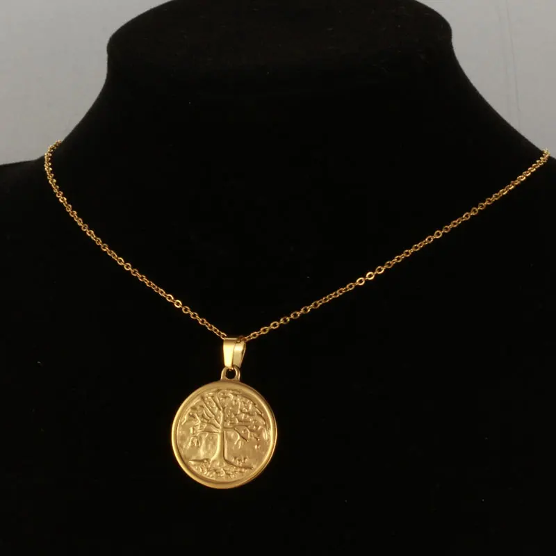 2022 Fashion Necklace Female Stainless Steel Jewelry Round Tree of Life Retro Pendant Fashion Neck Decoration Gift
2022 Fashion Necklace Female Stainless Steel Jewelry Round Tree of Life Retro Pendant Fashion Neck Decoration Gift