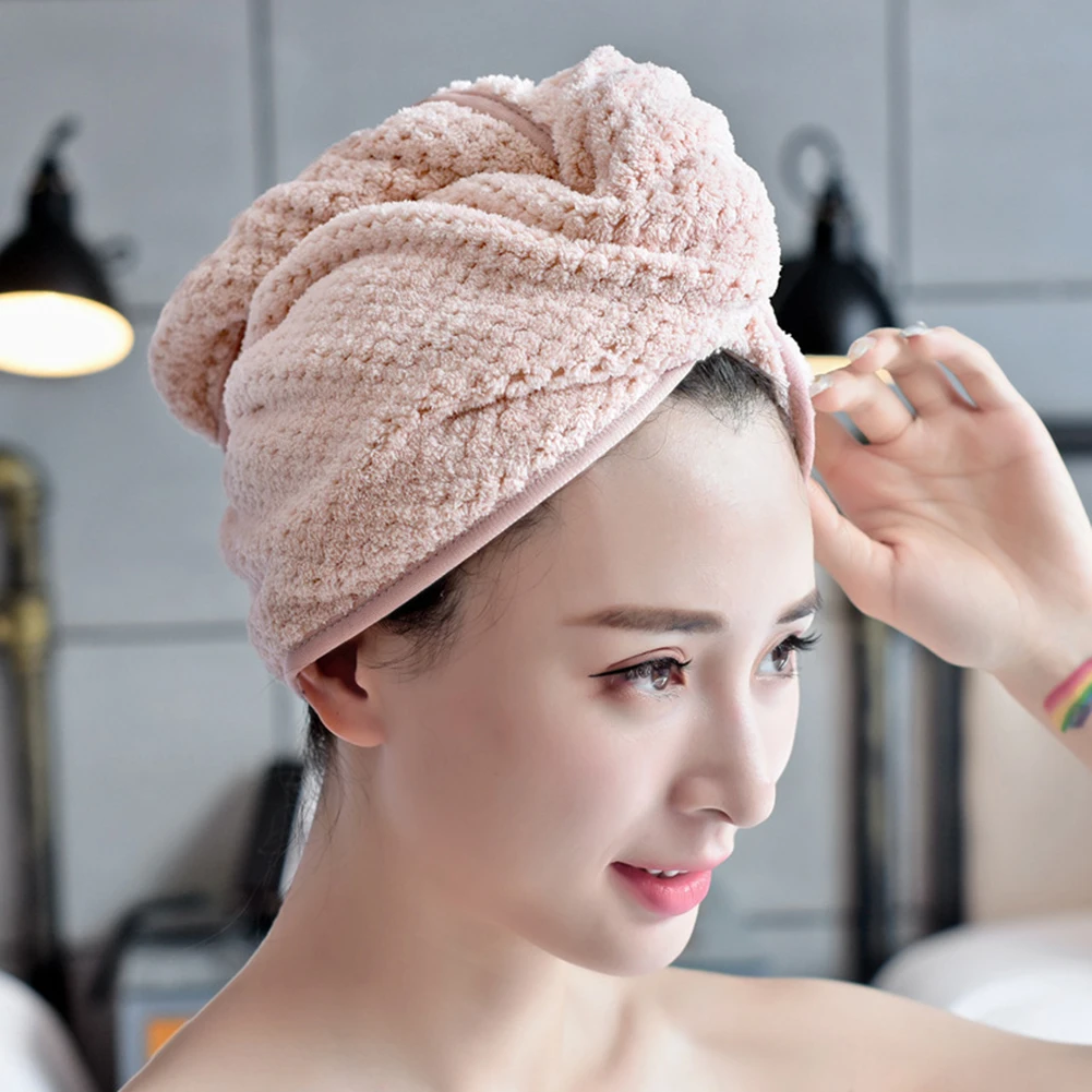 Microfiber Quick Drying Bath Towel Hair Dry Cap Women Girls Head Wrap Turban Hat for Household Bathing Accessories
Microfiber Quick Drying Bath Towel Hair Dry Cap Women Girls Head Wrap Turban Hat for Household Bathing Accessories