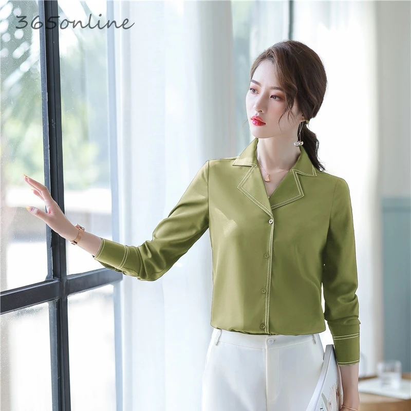 Novelty Green Fashion Styles Long Sleeve Blouses Shirts for Women Business Work Wear Spring Summer Ladies Blouse Female Tops
Novelty Green Fashion Styles Long Sleeve Blouses Shirts for Women Business Work Wear Spring Summer Ladies Blouse Female Tops