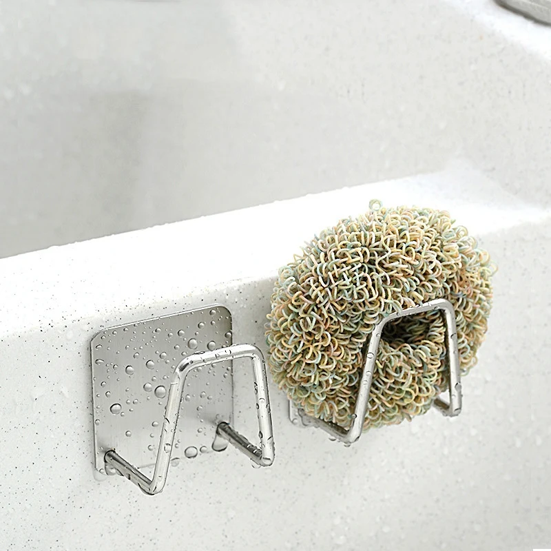 6Pcs Kitchen Stainless Steel Sponges Holder Self Adhesive Sink Sponges Drain Drying Rack Kitchen Sink Accessories
6Pcs Kitchen Stainless Steel Sponges Holder Self Adhesive Sink Sponges Drain Drying Rack Kitchen Sink Accessories