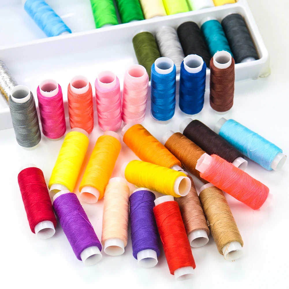 39-color Household Sewing Machine Thread Needle Thread Color Polyester Thread Set Sewing Tool Large-capacity Hand Suture Box 
39-color Household Sewing Machine Thread Needle Thread Color Polyester Thread Set Sewing Tool Large-capacity Hand Suture Box