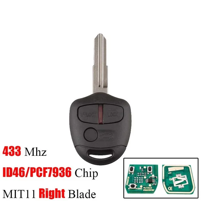 2/3Buttons Remote key For Mitsubishi 433Mhz Transponder Chip ID46 For Mitsubishi L200 Shogun Pajero Triton Key Fob MIT11
2/3Buttons Remote key For Mitsubishi 433Mhz Transponder Chip ID46 For Mitsubishi L200 Shogun Pajero Triton Key Fob MIT11