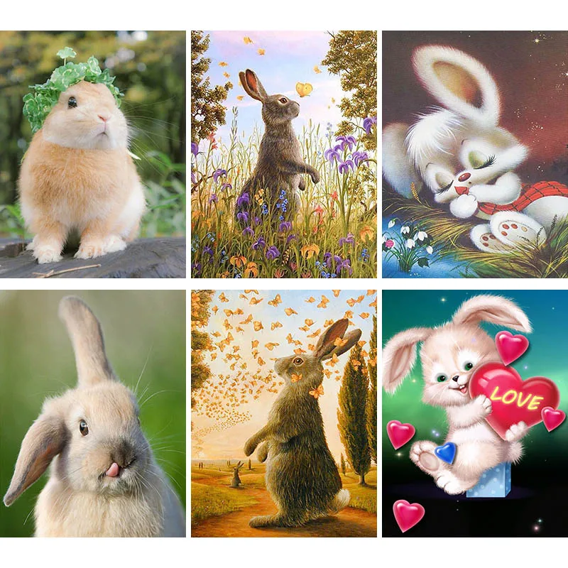 5D Diamond Painting Cartoon Rabbit Full Square Round DIY Diamond Mosaic Embroidery Hare Animal Cross Stitch Home Decor Gift U51
5D Diamond Painting Cartoon Rabbit Full Square Round DIY Diamond Mosaic Embroidery Hare Animal Cross Stitch Home Decor Gift U51