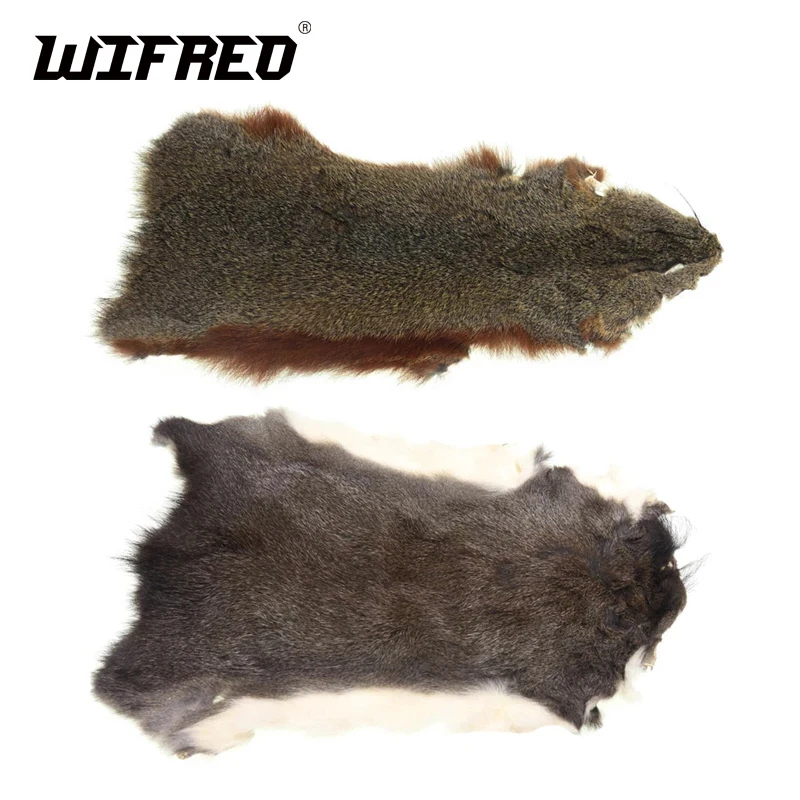 

Wifreo 2pcs Whole Pine Squirrel Skins for Dubbing on Nymphs Emergers Dry Flies Zonkers Fly Tying Fur Black Red Orange Uncut