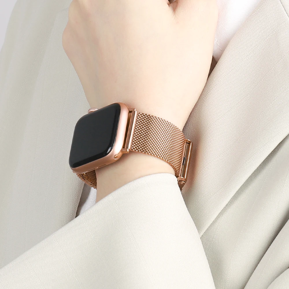 Milanese Stainless Steel Metal for apple watch Watchband 38 42 41 45 40mm 44 Band Strap for iwatch Bracelet series SE 7 6 54321
Milanese Stainless Steel Metal for apple watch Watchband 38 42 41 45 40mm 44 Band Strap for iwatch Bracelet series SE 7 6 54321