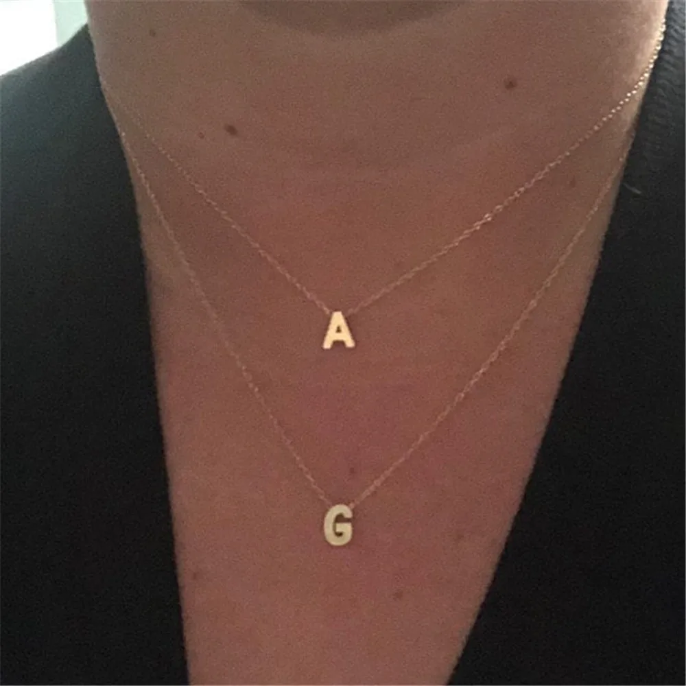 Customized Name Necklace Personalized One Letter Necklace Gold Choker Pendant Nameplate Necklace For Women Jewelry Gift
Customized Name Necklace Personalized One Letter Necklace Gold Choker Pendant Nameplate Necklace For Women Jewelry Gift