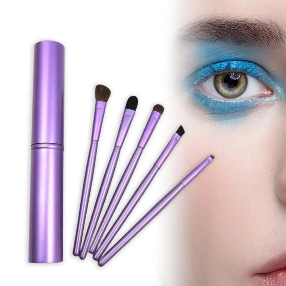 Makeup Brush Set Portable Grisp Comfortable Aluminum Tube 5-Piece Eyeliner Eyeshadow Make Up Brushes Set for Beauty
Makeup Brush Set Portable Grisp Comfortable Aluminum Tube 5-Piece Eyeliner Eyeshadow Make Up Brushes Set for Beauty