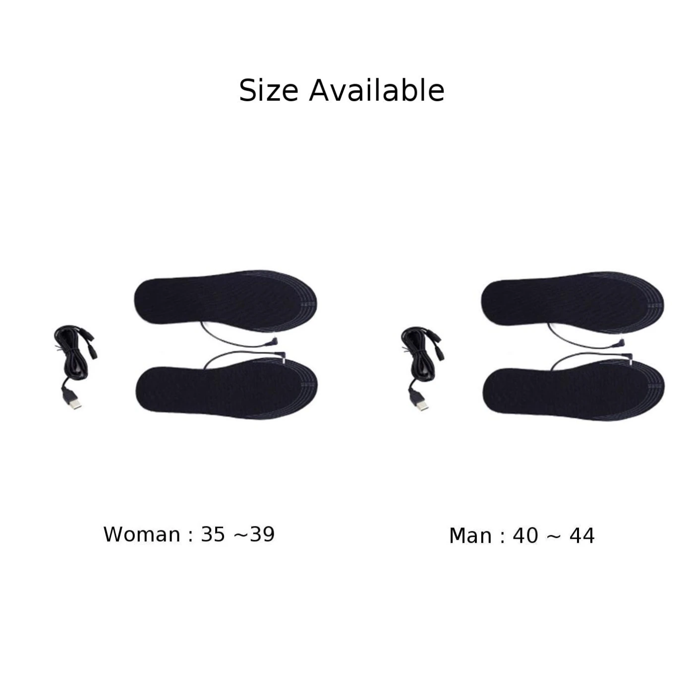 USB Electric Heated Winter Shoe Insoles Pads Outdoor Skiing Thermal Boots Heater
USB Electric Heated Winter Shoe Insoles Pads Outdoor Skiing Thermal Boots Heater