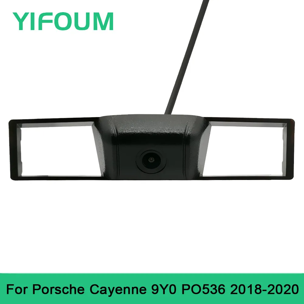 

YIFOUM HD Car Front View Parking Night Vision Positive Waterproof Logo Camera For Porsche Cayenne 9Y0 PO536 2018 2019 2020