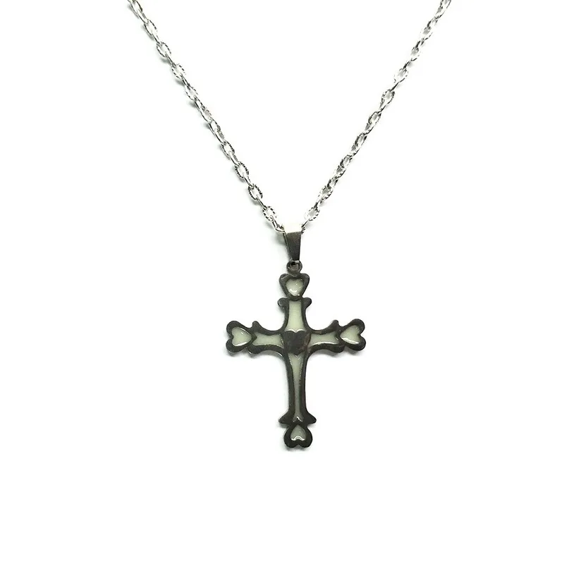 2020 luminous titanium steel luminous luminous necklace neutral Catholic Religious Jewelry INRI cross prayer
2020 luminous titanium steel luminous luminous necklace neutral Catholic Religious Jewelry INRI cross prayer