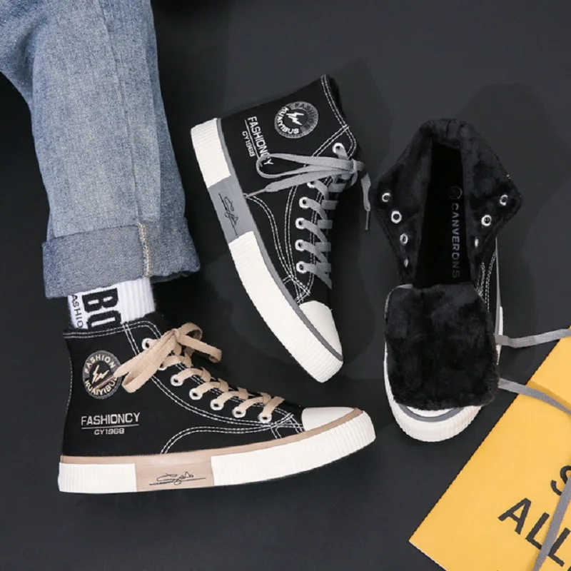 ZEEKSON Gaobang Casual Canvas Shoes Men's Warm All-match Student Board Shoes Men's Korean Style Trend Young Men's Cloth Shoes
ZEEKSON Gaobang Casual Canvas Shoes Men's Warm All-match Student Board Shoes Men's Korean Style Trend Young Men's Cloth Shoes