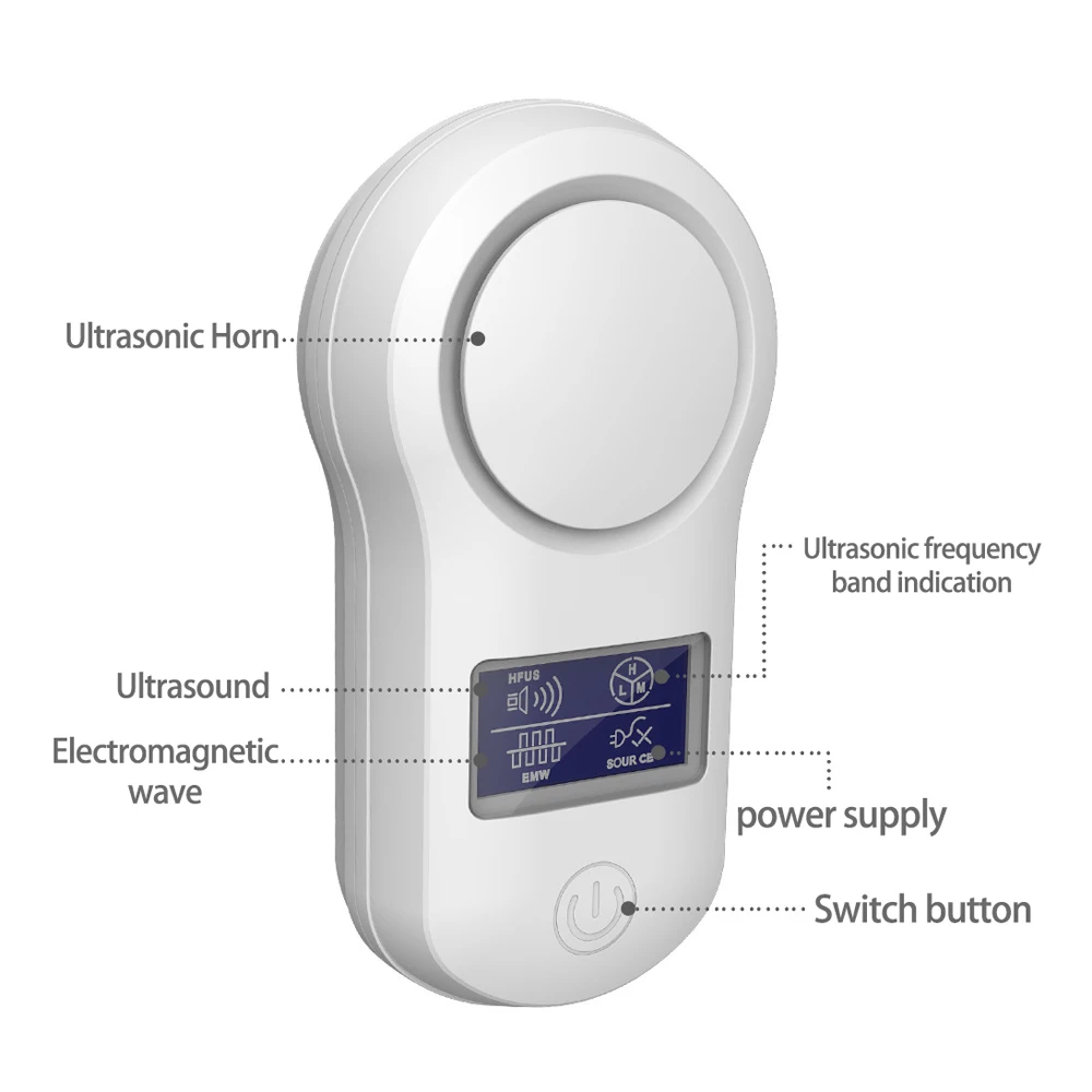 Mini LCD Wave Mosquito Dispeller Electromagnetic Wave Mouse Expeller uperaudible Mouse Repellent Insect Repeller
Mini LCD Wave Mosquito Dispeller Electromagnetic Wave Mouse Expeller uperaudible Mouse Repellent Insect Repeller