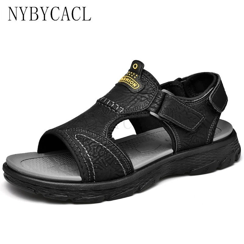 New Mens Sandals Summer Genuine Leather Sandals Men Outdoor Casual Lightweight Sandals Fashion Men Sneakers Large Size 38-46
New Mens Sandals Summer Genuine Leather Sandals Men Outdoor Casual Lightweight Sandals Fashion Men Sneakers Large Size 38-46