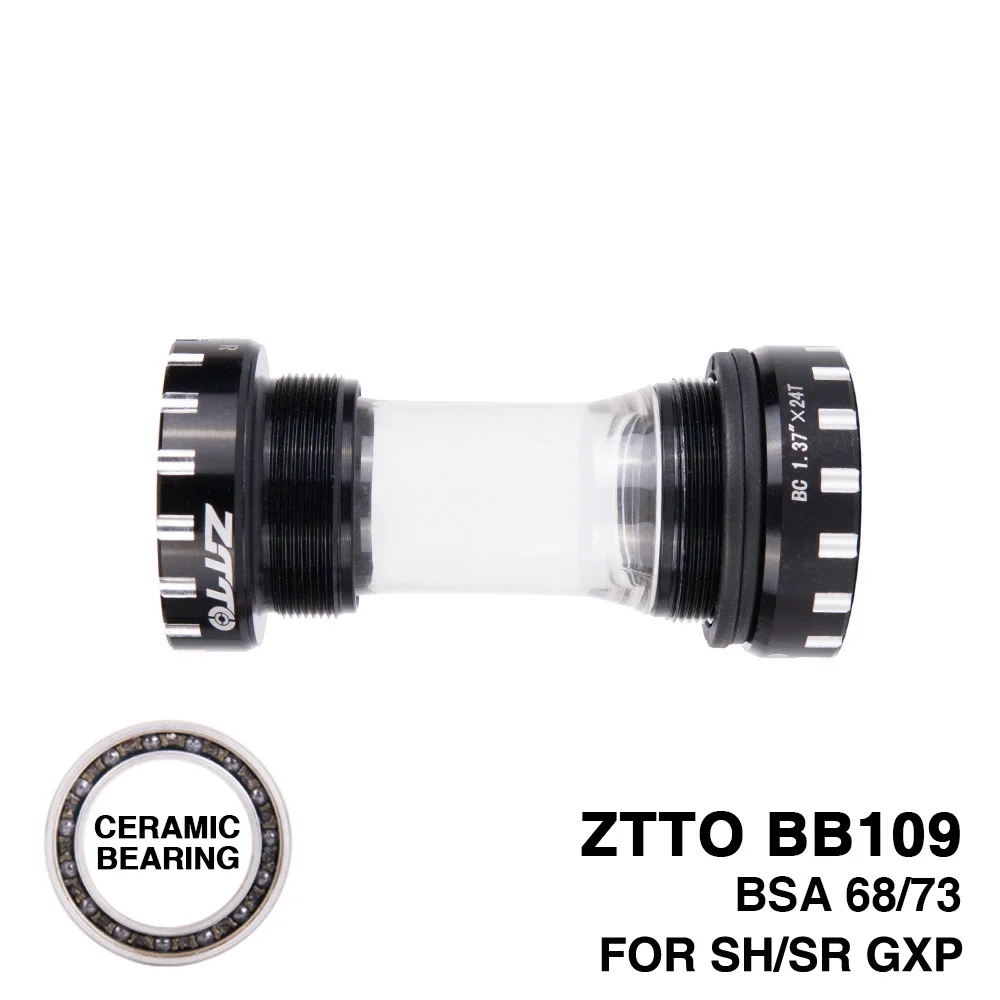 Керамический подшипник BB109 нижние кронштейны BSA68 ISO 73 BSC BSA MTB дорожный велосипед 24