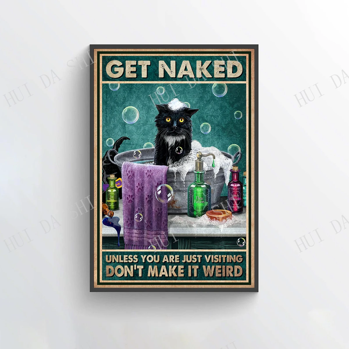 Cat Poster - Get Naked Unless You Are Just Visiting Don't Make It Weird, Black Cat Art Print, Funny Cat Wall Art, Bathroom Decor
Cat Poster - Get Naked Unless You Are Just Visiting Don't Make It Weird, Black Cat Art Print, Funny Cat Wall Art, Bathroom Decor