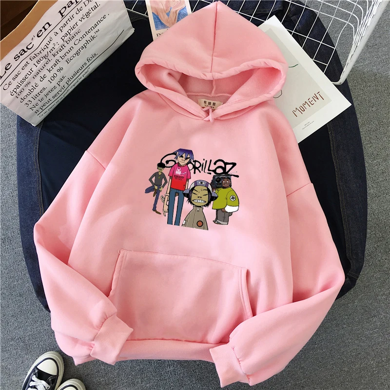 Spring Gorillaz Funny Printed Hoodies Sweatshirts Women/Men Harajuku Korean Oversized Pullover Unisex Hoodies Male Streetwear
Spring Gorillaz Funny Printed Hoodies Sweatshirts Women/Men Harajuku Korean Oversized Pullover Unisex Hoodies Male Streetwear