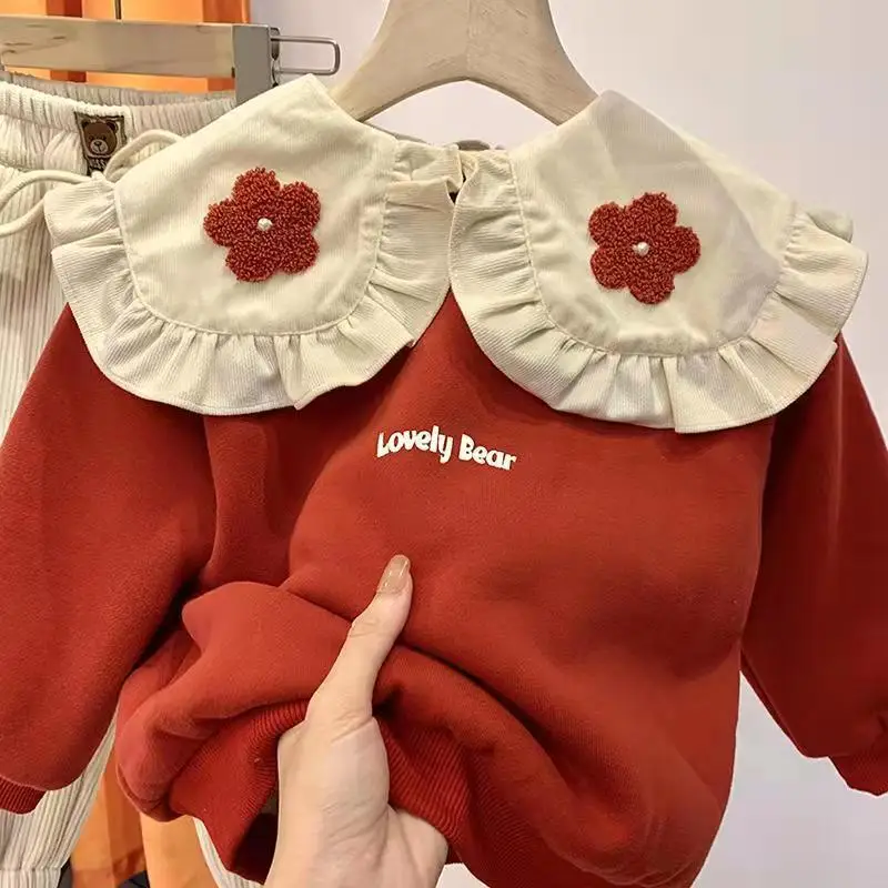 Женский свитер с отложным воротником, детские новые зимние топы для девочек, модные детские толстые пуловеры в Корейском стиле
Женский свитер с отложным воротником, детские новые зимние топы для девочек, модные детские толстые пуловеры в Корейском стиле